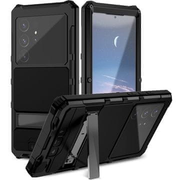 JUST Oklopna futrola za Samsung Galaxy S25 Ultra, , sa staklenom zaštitom kamere, crna