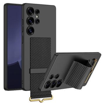 GKK Futrola za Samsung Galaxy S25 Ultra, futrola s remenom, crna