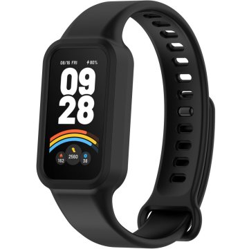 GS Silikonska narukvica za Xiaomi Smart Band 9 Active / Xiaomi Redmi Band 3, crna