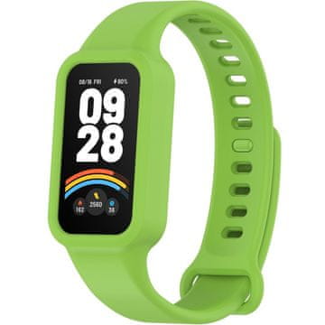 GS Silikonska narukvica za Xiaomi Smart Band 9 Active / Xiaomi Redmi Band 3, svijetlozelena