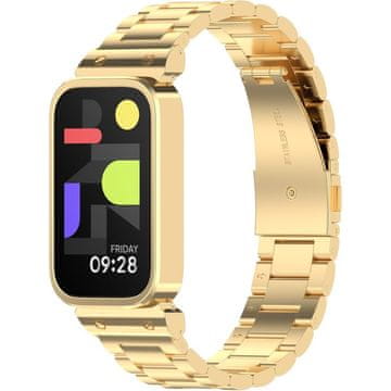 GS Čelična narukvica za Xiaomi Smart Band 9 Active / Xiaomi Redmi Band 3, zlatna