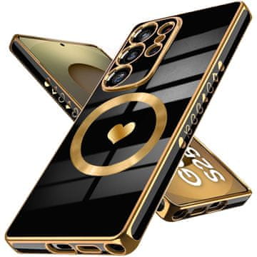 GS Futrola za Samsung Galaxy S25 Ultra, MagSafe srce, crna