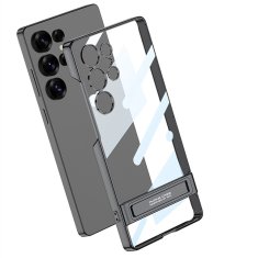 GKK Futrola za Samsung Galaxy S25 Ultra, tvrda futrola s postoljem, crna
