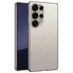 GKK Futrola za Samsung Galaxy S25 Ultra, koža, titanijsko siva