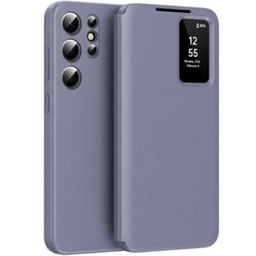 GS Samsung Galaxy S22 Ultra Smart View novčanik na preklop, ljubičasta