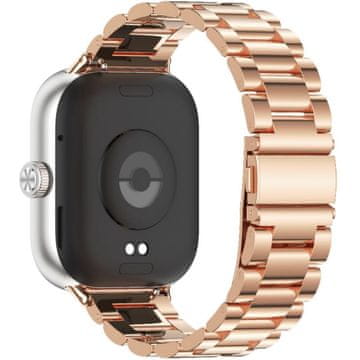 GS Čelična narukvica za Xiaomi Redmi Watch 5, ružičasto-zlatna