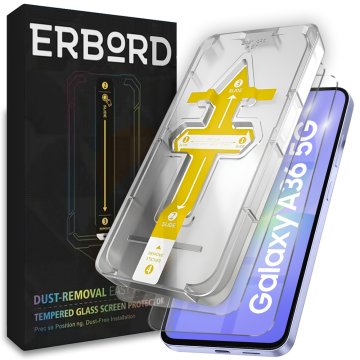 Overboard 2x kaljeno staklo za Samsung Galaxy A36 5G, Easy App zaštitnik za cijeli ekran