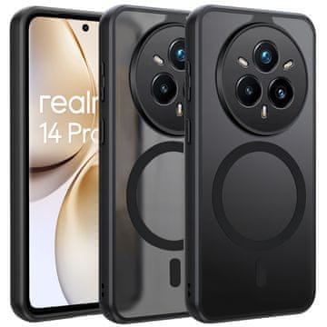 Overboard Futrola za Realme 14 Pro+ 5G, za MagSafe, mat futrola, crna