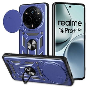 GS Realme 14 Pro+ 5G Armor maska, CamShield klizna, plava