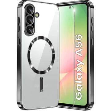 GS Futrola za Samsung Galaxy A56 5G, Electro MagSafe, crna + zaštitno staklo za ekran