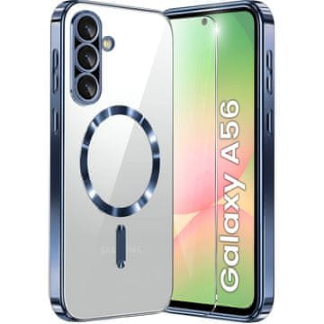 GS Futrola za Samsung Galaxy A56 5G, Electro MagSafe, tamnoplava + zaštitno staklo za ekran