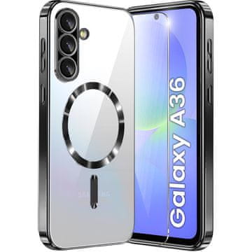 GS Futrola za Samsung Galaxy A36 5G, Electro MagSafe, crna + zaštitno staklo za ekran