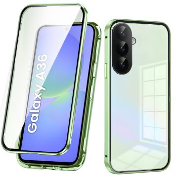 GS Futrola za Samsung Galaxy A36 5G, magnetsko dvostruko staklo, zelena