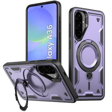 GS Futrola za Samsung Galaxy A36 5G, Vojna MagSafe, Ljubičasta
