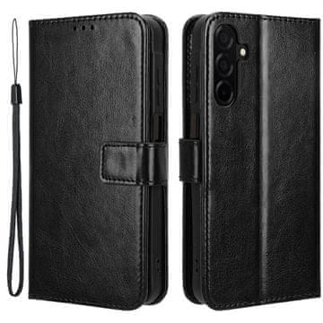 GS Preklopna futrola za Samsung Galaxy A26 5G, novčanik Crazy Horse, crna