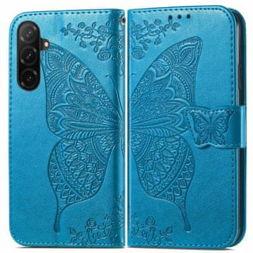 GS Preklopna futrola za Samsung Galaxy A26 5G, leptir, plava