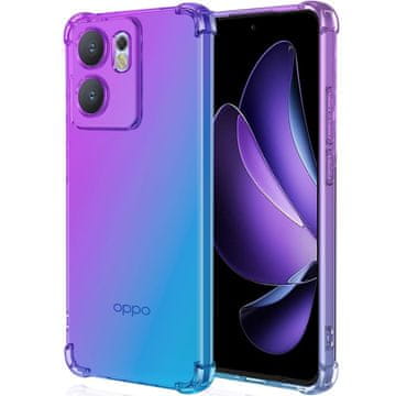 GS Gradijentna maskica otporna na padove za Oppo Reno 13F / Oppo Reno 13FS, ljubičasta / plava