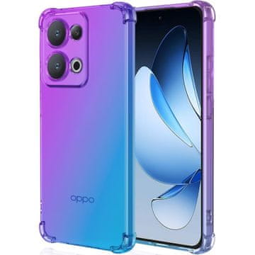 GS Gradientna maskica otporna na padove za Oppo Reno 13, ljubičasta/plava