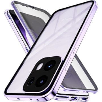 GS Futrola za Oppo Reno 13 Pro, magnetsko dvostruko staklo, ljubičasta