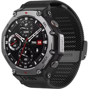 GS Milanska narukvica za Amazfit T-Rex 3, crna