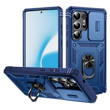 Overboard Futrola za Samsung Galaxy S25 Ultra, s postoljem i objektivom za kameru, plava