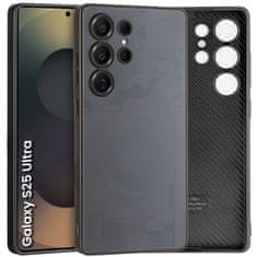 Overboard Mat maskica za Samsung Galaxy S25 Ultra s uzorkom unutrašnjosti telefona, crna