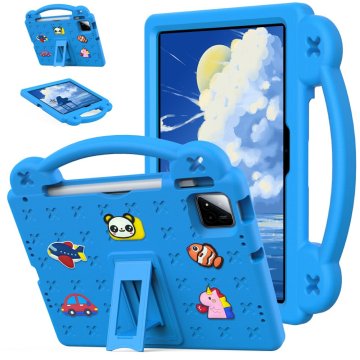 GS Futrola za Xiaomi Pad 8 / 8 Pro / 7 / 7 Pro, Slatki uzorci, sa stalkom, plava