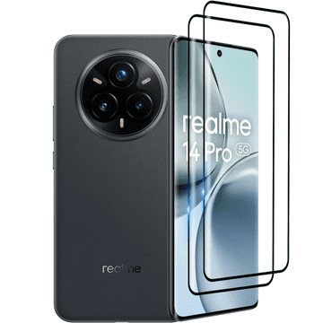 GS 2x 3D kaljeno staklo za Realme 14 Pro 5G, crni okvir