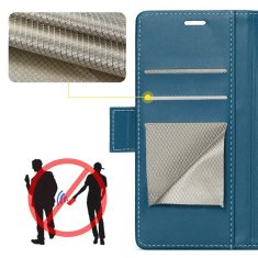 Overboard Futrola za Xiaomi Redmi Note 15 Pro Plus 5G / Poco M8 Pro 5G, sjajna liči, novčanik s preklopom, plava