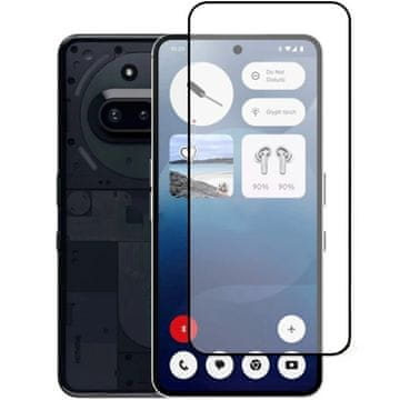GS 3D kaljeno staklo za Nothing Phone 3a / 3a Pro, crni okvir
