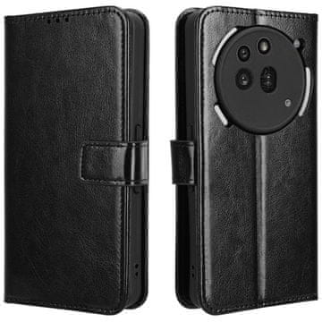 GS Crazy Horse novčanik s preklopnom futrolom za Nothing Phone 3A Pro, crna