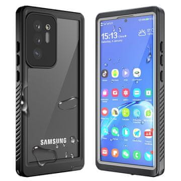 IP68 Vodootporna maskica za Samsung Galaxy Note 20 Ultra, crna