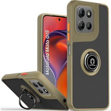 GS Futrola za Motorola Moto G17 / G17 Power / G15 / G15 Power, matirani prsten, zelena