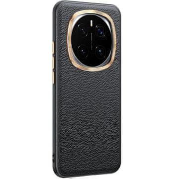 GS Kožna futrola za Honor Magic 7 Pro 5G, hibridna koža, crna