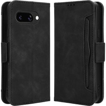 GS Preklopna futrola za Google Pixel 9A, utor za karticu, crna