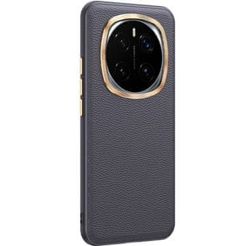 GS Kožna futrola za Honor Magic 7 Pro 5G, hibridna koža, siva