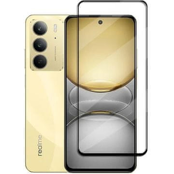 GS 3D kaljeno staklo za Realme 14X / Realme C75, crni okvir