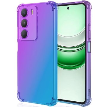 GS Gradientna maskica otporna na udarce za Realme 14X / Realme C75, ljubičasta / plava