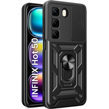 GS Oklopna futrola za Infinix Hot 50 4G, CamShield Slide, crna