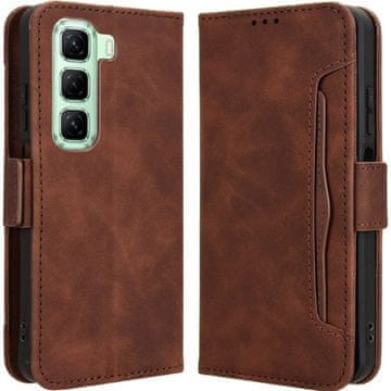 GS Preklopna futrola za Infinix Hot 50 4G, utor za karticu, smeđa