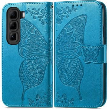 GS Preklopna futrola za Infinix Hot 50 4G, leptir, plava