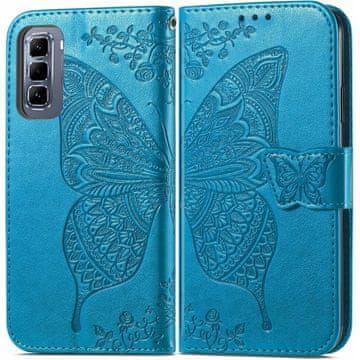GS Preklopna futrola za Infinix Hot 50 Pro 4G, leptir, plava