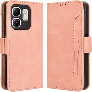 GS Preklopna futrola za Infinix Hot 50i 4G, utor za karticu, ružičasta