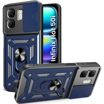 GS Oklopna futrola za Infinix Hot 50i 4G, CamShield Slide, plava