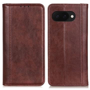 GS Kožna futrola za preklop za Google Pixel 9A, smeđa