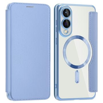 GS Preklopna futrola za Samsung Galaxy S25 Edge, RFID novčanik MagSafe sa zaštitom za kameru, plava