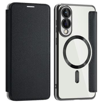 GS Preklopna futrola za Samsung Galaxy S25 Edge, RFID novčanik MagSafe sa zaštitom za kameru, crna