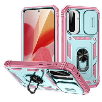 Overboard Futrola za Samsung Galaxy A56 5G, stalak za kameru s lećom, zelena/ružičasta