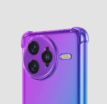 GS Gradientna maskica otporna na udarce za Xiaomi Poco F7 Ultra, ljubičasta/plava