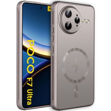 GS Futrola za Xiaomi Poco F7 Ultra, MagSafe, titanijsko zlatna